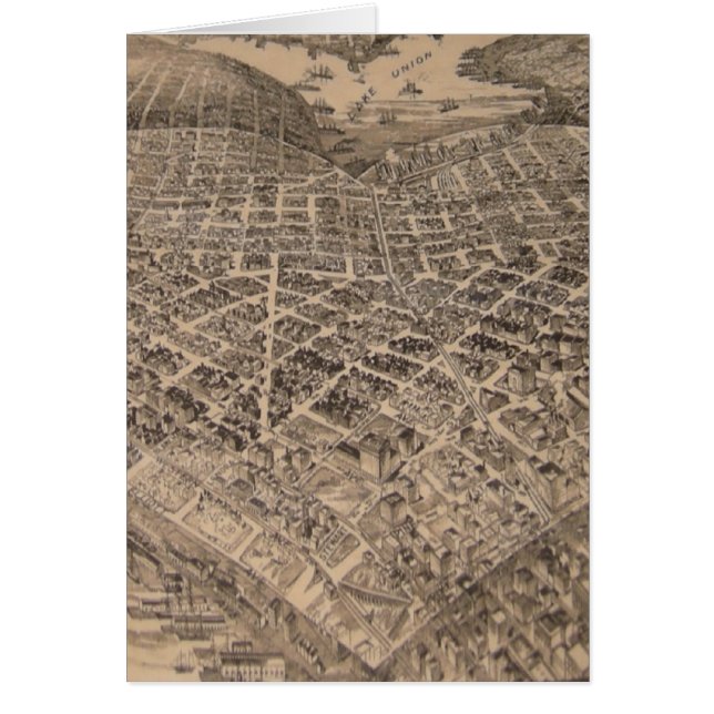 Vintages Seattle-Herz Map (1905) (Vorne)