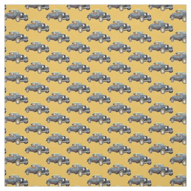 Vintages Sedan Design Fabric Stoff (Muster)
