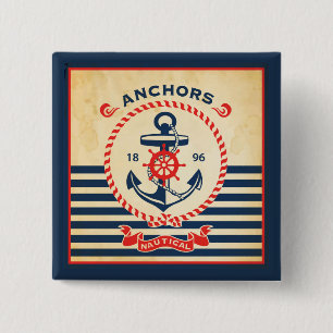 Vintages Seeplakat Button