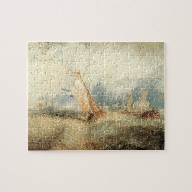 Vintages Seeschiff Seascape von Joseph Turner Puzzle (Horizontal)