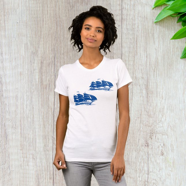 Vintages Seeschiff Seefahrerkletter T-Shirt (Von Creator hochgeladen)
