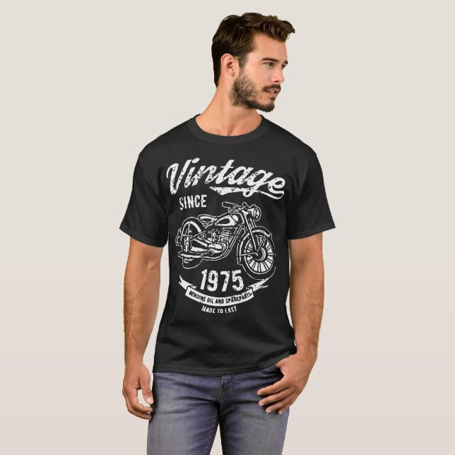 Vintages seit 1975 T-Shirt (Vorne ganz)