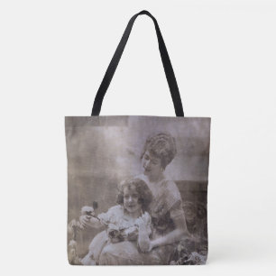 Vintages Sepia Mother & Child Portrait