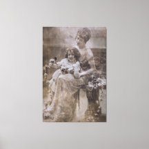 Vintages Sepia Mother & Child Portrait