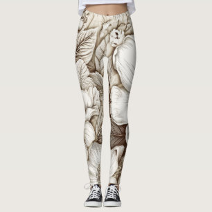 Vintages Sepia-Muster (15) Leggings