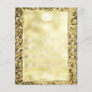 Vintages Sequin Gold Bokeh-Template Flyer