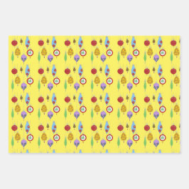 Vintages Set Geschenkpapier Set