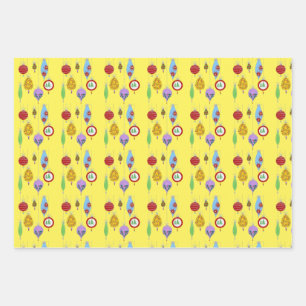 Vintages Set Geschenkpapier Set