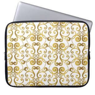 Vintages Set mit handgemalten Vintagen barocken Na Laptopschutzhülle