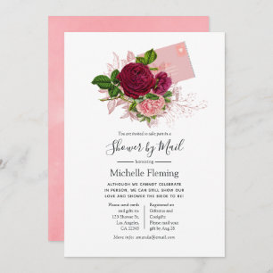 Vintages Shabby-Chic Baby oder Brautparty per Post Einladung