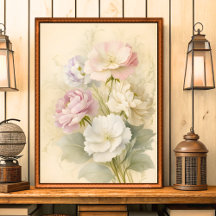 Vintages Shabby Chic Blumenstrauß an der Burg