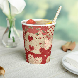 Vintages Shabby Chic Pappbecher