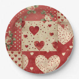 Vintages Shabby Chic Pappteller