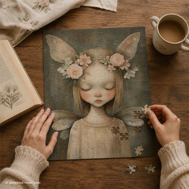 Vintages Shabby Chic Pasta floral Puzzle (Von Creator hochgeladen)
