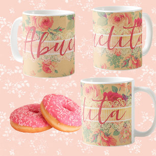 Vintages Shabby Chic Personalisiert Kaffeetasse