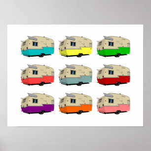 Vintages Shasta Anhänger-Pop-Kunst-Plakat Poster