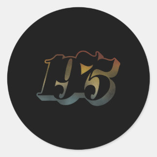 Vintages Shirt 1975 für Männer Retro 50. Bir Runder Aufkleber