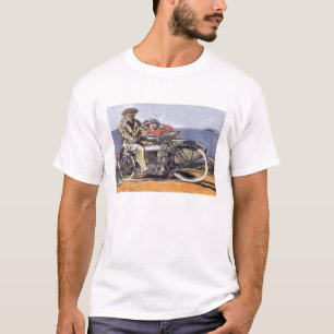 Vintages Sidecar Mortorrad T-Shirt
