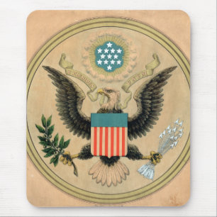 Vintages Siegel der USA Mousepad