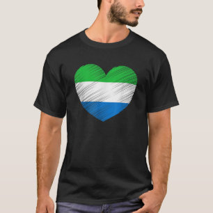 Vintages Sierra Leone - Sierra Leone - Flaggenhoch T-Shirt