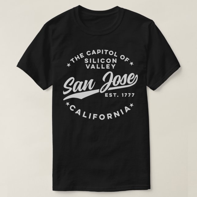 Vintages Silicon Valley San Jose T-Shirt (Design vorne)
