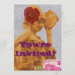 Vintages Sinti und Roma Einladung