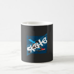 Vintages Skateboard Kaffeetasse