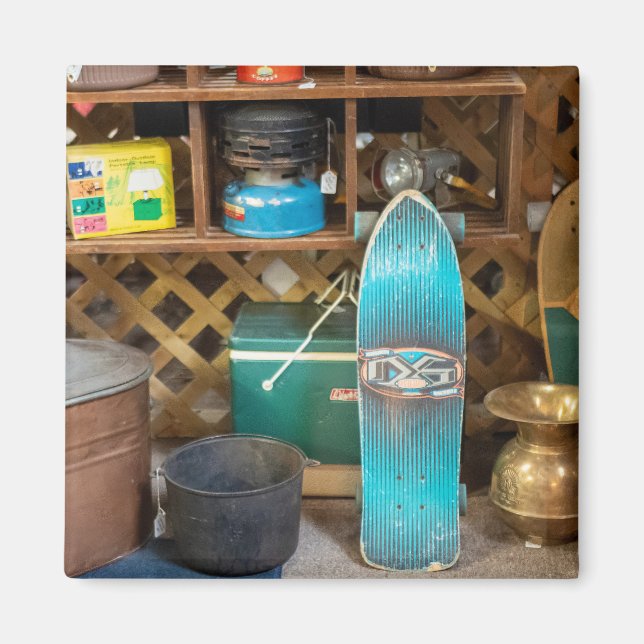 Vintages Skateboard Magnet (Vorne)