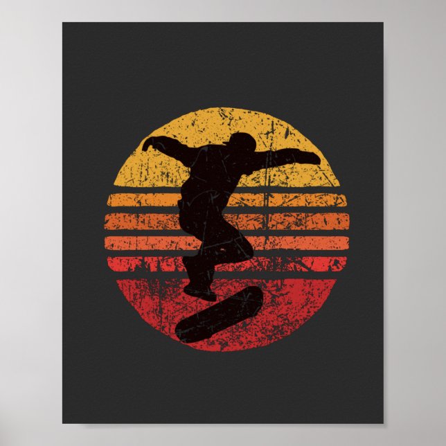 Vintages Skateboard Poster (Vorne)