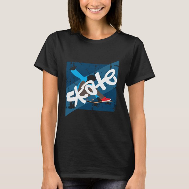 Vintages Skateboard T-Shirt (Vorderseite)
