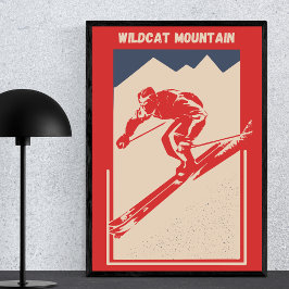 Vintages Ski New Hampshire Resort Wildcat Mountain Poster