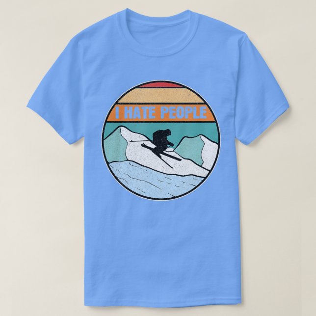 Vintages Skigebiet Rückland Skigebiet Skigebiet Re T-Shirt (Design vorne)