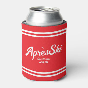 Vintages Skikarussell Red Apres Ski Custom Ski Res Dosenkühler