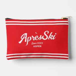 Vintages Skikarussell Red Apres Ski Custom Ski Res Zubehörtasche