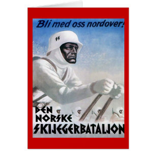 Vintages Skiplakat, Norske skijeggerbatallion