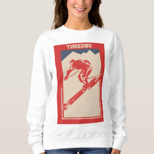 Vintages Skiposter Australisches Resort Thredbo Sweatshirt