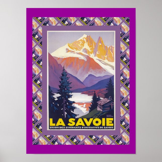 Vintages Skiposter, Frankreich, La Savoie Poster (Vorne)