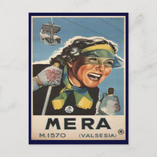 Vintages Skiposter, Mera Postkarte