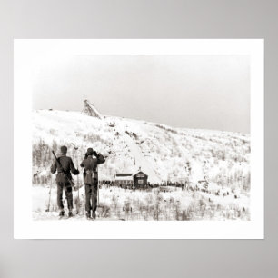 Vintages Skizentrum, Sicherheitspatrol Poster