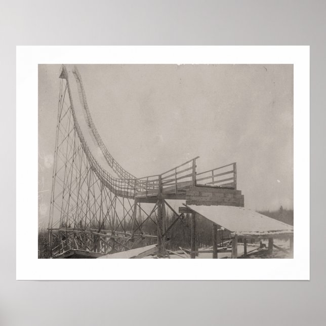 Vintages Skizzenbild, Ist es sicher? Poster (Vorne)