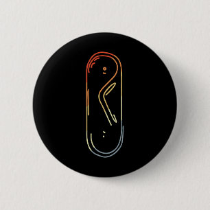Vintages Snowboard Sketch Alp Snowboarden Button