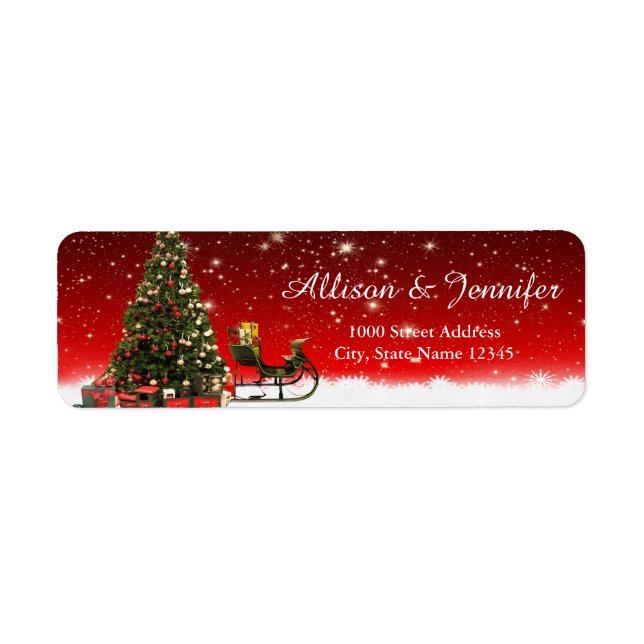 Vintages Snowflake-Holiday-Red-Label (Vorne)