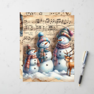 Vintages Snowmen-Scrapbook