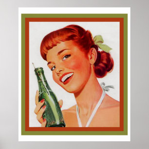 Vintages Soda-Werbeplakat Poster