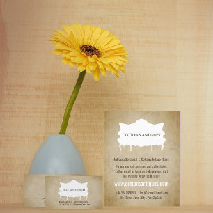 Vintages Sofa, Vintages Papier, Antiquitätenhändle Flyer