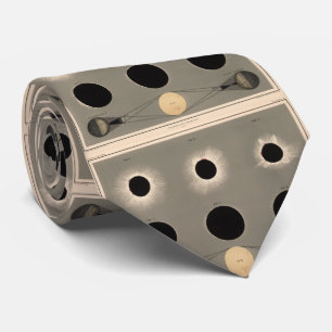 Vintages Solarzellendiagramm (1869) Krawatte