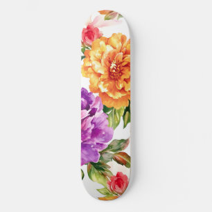 Vintages Sommerblutlicht Florals Skateboard