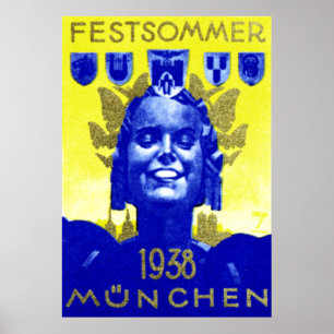 Vintages Sommerfest-Poster Poster