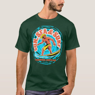 Vintages Sonnenseeboot Tamarindo Costa Rica Retro T-Shirt