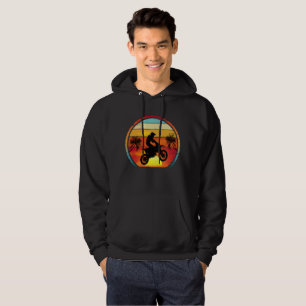 Vintages Sonnenset für Motorräder Hoodie
